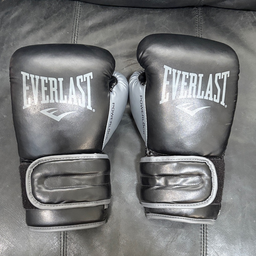 Everlast Charcoal Boxing Gloves